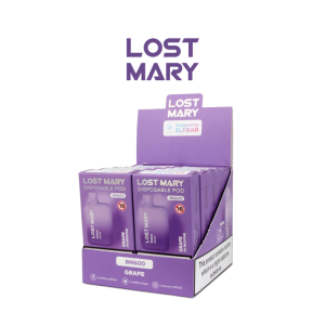 Estuche 10 uds – Lost Mary Elite Pod desechable 20mg nicotina – Uva