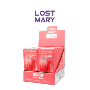 Estuche 10 uds – Lost Mary Elite Pod desechable 20mg nicotina – Zumo de Melocotón