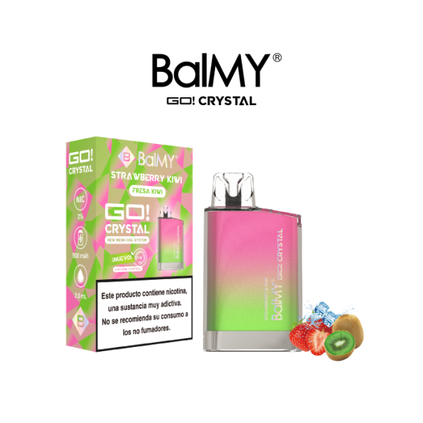 Estuche 10 pods desechables BalMY GO Crystal 20mg/ml nicotina – Fresa y Kiwi