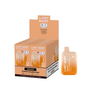 Estuche 10 uds - Lost Mary Elite Pod desechable 20mg nicotina - Fresa y Piña Dorada