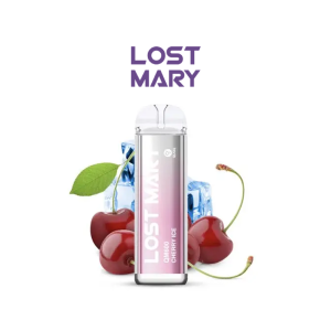 Estuche 10 uds - Lost Mary QM Crystal 600 pod desechable 20mg/ml nicotina - Cereza Helada