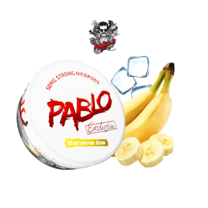 Bolsas de nicotina PABLO Exclusive pouches 50 mg/g – Banana Helada