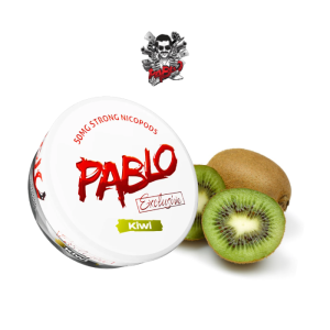 Bolsas de nicotina PABLO Exclusive pouches 50 mg/g – Kiwi