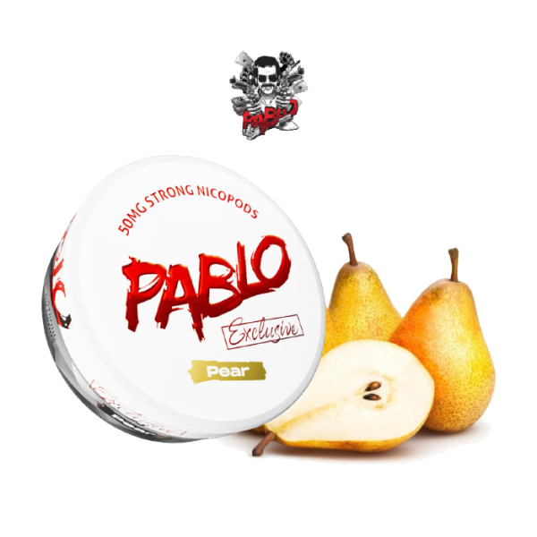 Bolsas de nicotina PABLO Exclusive pouches 50 mg/g – Pera