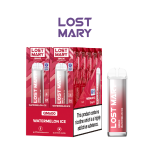 Estuche 10 uds – Lost Mary QM Crystal 600 pod desechable 20mg/ml nicotina – Sandía Helada