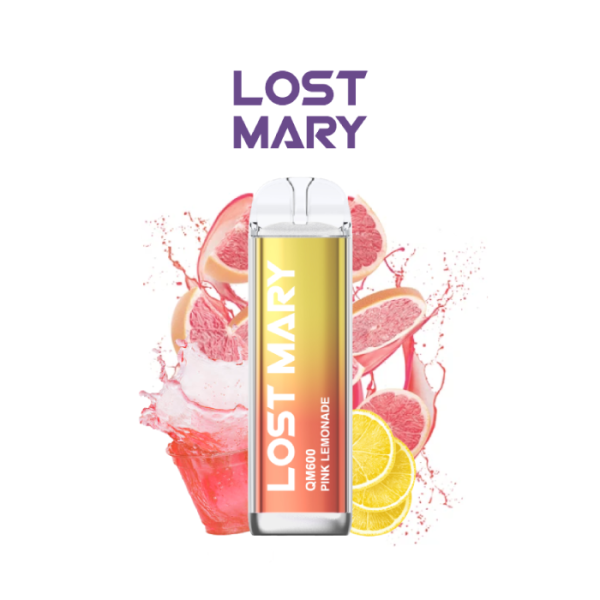 Lost Mary QM Crystal 600 pod desechable 20mg/ml nicotina – Pink Lemonade