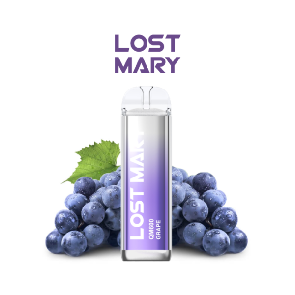 Lost Mary QM Crystal 600 pod desechable 20mg/ml nicotina – Uva