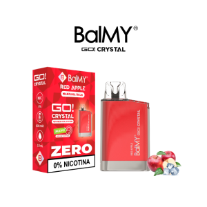 Estuche 10 pods desechables BalMY GO Crystal ZERO nicotina - Manzana Roja