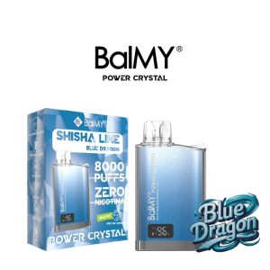 Vaper desechable BalMY Power Crystal ZERO nic. 8.000 puffs sabores Shisha Line – Blue Dragon