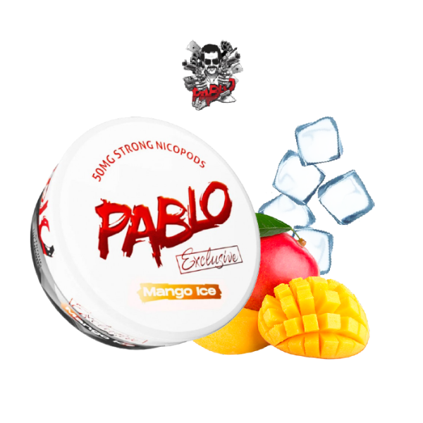 Bolsas de nicotina PABLO Exclusive pouches 50 mg/g – Mango Helado