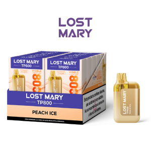 Estuche 10 uds – Lost Mary pod desechable TP 800 puffs 20mg/ml nicotina – Melocotón Helado