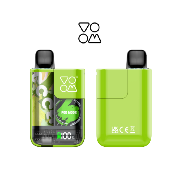 Pod Mod II VOOM Recargable + 5 cápsulas x 600 puffs con 20 mg/ml nicotina Starter Kit Sabores – Lemon Serie