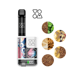 Pod Mod II VOOM Recargable + 5 cápsulas x 600 puffs con 20 mg/ml nicotina Starter Kit Sabores – Tabaco Serie