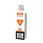 Estuche 5 cápsulas repuesto VOOM 4 MULTI POD prellenada 20mg/ml nicotina – (5 pack x 1) – Triple Mango