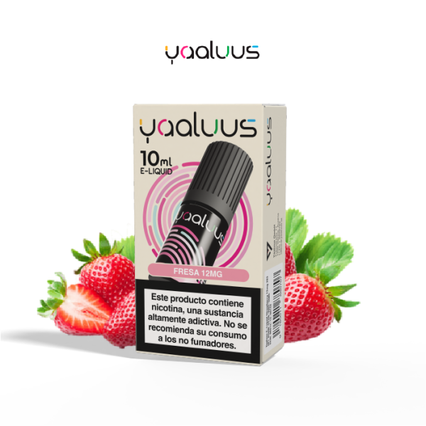 Sales de Nicotina Yaaluus bote 10 ml. (12mg o 18mg nic.) – Fresa