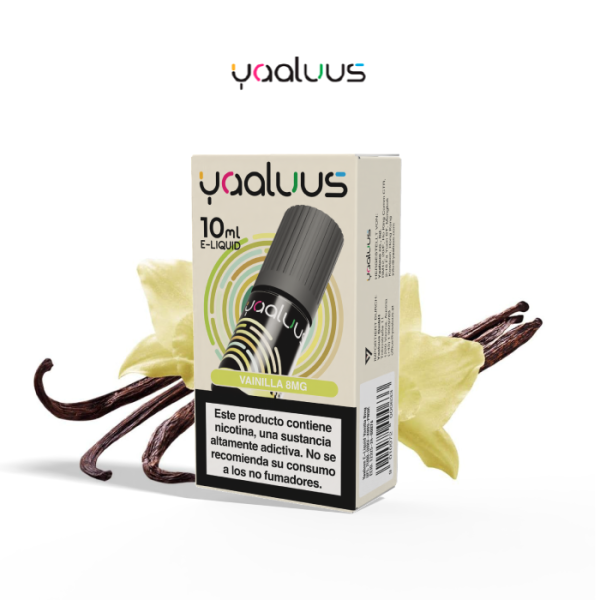 Sales de Nicotina Yaaluus bote 10 ml. (8mg o 18mg nic.) – Vainilla