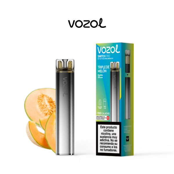 Estuche 10 pods recargables VOZOL Switch PRO Kit Starter 20mg/ml nicotina – Triple de Melón