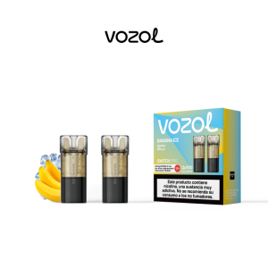 Estuche 20 cápsulas precargadas VOZOL Switch PRO 20mg/ml nicotina (10 x 2 uds/pack) – Banana Ice