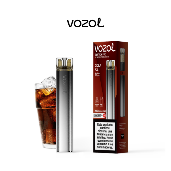 Estuche 10 pods recargables VOZOL Switch PRO Kit Starter 20mg/ml nicotina – Cola Ice